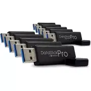 Centon Datastick Pro 128GB USB 3.2 Type A Flash Drive Black 10/Pack