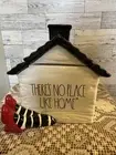 Rae Dunn Wizard of Oz THERES NO PLACE LIKE HOME Ceramic Canister Cookie Jar NEW