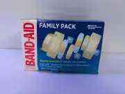Band-aid Brand Adhesive Bandages Family Variety Pack, Sheer & Clear Flexible