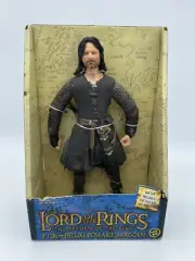 Lord of the Rings Return King Deluxe Poseable Aragorn Sword Action Figure#34 NIB