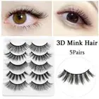 Full Strips False Eyelashes Natural Long Wispy Fluffy 3D Faux Mink Hair