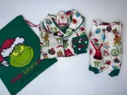 NEW WITH TAGS PETER ALEXANDER BABY GRINCH CHRISTMAS SET SIZE 3 - 6 MONTHS