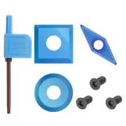 7/13pcs Carbide Cutters Inserts Set Round/Square/Diamond for Lathe Turning Tool