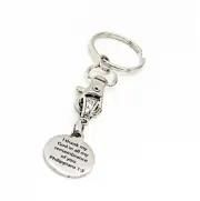 I Thank My God In All My Remembrance Of You Keychain, Phil 1 3, Scripture Gift