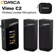 Comica Vimo C C2 2.4G Dual Channel Wireless Lavalier Microphone System TX+TX+RX