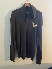 Colosseum Men's Vanderbilt Hooded Henley Long Sleeve Shirt COTH11622C