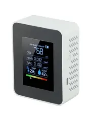 Air Quality Monitor 5in1 Indoor Carbon Dioxide Detector Formaldehyde HCHO TVOC