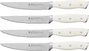 HENCKELS Forged Accent Razor-Sharp Steak Knife Set of 4, White, German Engineered Knife Informed by Over 100 Years of Mastery