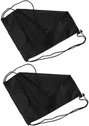 iplusmile 3sets Portable Helmet Container Mesh Bag Comfortable Drawstring Backpack for Vehicles 2pcs*3