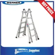 Werner Ladder 1.5m-2.7m Aluminium Telescoping Multi Purpose 135Kg MT-22AZ
