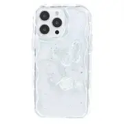 For iPhone 14 Pro Max Anti-drop Back Cover 3D/Cloud Pattern Epoxy TPU Phone Case -