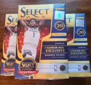 3 Box Lot - 2020-21 Select Basketball Hanger Box - Hunt for Edwards, Maxey RCs