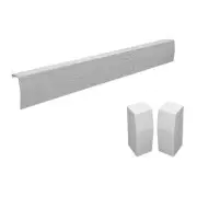 Baseboarders Baseboard Heat Cover 3" D x 72" W x 6.75" H W/ Left+Right Close Cap