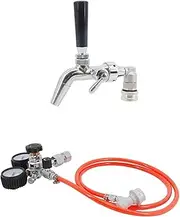 Accessories Homebrew Kegging Kit Co2 Regulator Flow Control Beer Tap Picnic Tap for Ball Lock Corny Keg Brewing Accessory(C-01)