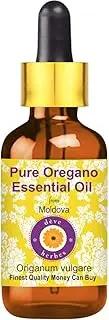 Deve Herbes Pure Oregano Essential Oil (Origanum vulgare) with Glass Dropper 100% Natural Therapeutic Grade Steam Distilled 30ml (1.01 oz)