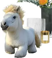 Robotic Horse for Kids | Smart Electric Simulation Horse Cute Plush - Realistic Educational Robotic Pet Plush for Boys Girls for Children's Day