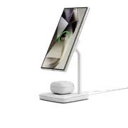 Cygnett ChargeBase Qi2 2 in 1 Magnetic 15W Wireless Charging Stand (White)