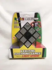 MIB Rubik’s Revolution Cube Puzzle 6 Electronic Games, Light Speed Mint In Box