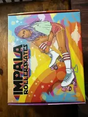 NEW IMPALA Rollerskate Holographic Quad Skates, Womens Size 8