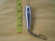 15 PCS. IN LINE TROLLING SINKER 8 OZ.W/#1/0 COASTLOCK CRANE SWIVEL & #2 WIRE EYE