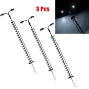 New Model Lamp Model Railway 12.4cm 1:87 3Pcs 3V/12V ABS + Metal HO Scale