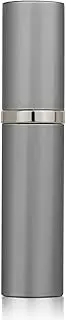 Aurdox Perfume Atomiser, Refillable & Portable Perfume Bottle for Travel, 5ml Small Spray Bottles with Bottom Pump, Dispensers for Women and Men, Leaking Proof and Luxurious Design(Grey)
