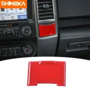 1x Central Control Power Socket Cover Trim Decor For Ford F150 2015-2020 Red (for: Ford)
