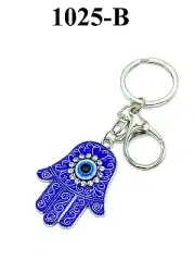 Blue Hamsa Evil Eye Key Chain for Protection and #1025-B