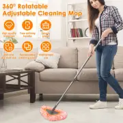 59inch Wall Cleaner Mop with Long Handle Triangle Mop 360° Rotatable Grxzx