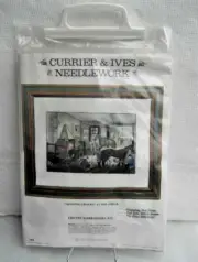 Currier & Ives Needlework "Trotting Cracks" at the Forge Crewel Embroidery