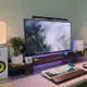 辦公室臺式電腦增高架 筆記本增高架 顯示器支架 桌面收納架 實木收納置物架 宿舍小尺寸置物架