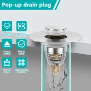 2Pcs Sink Plug Universal Bathroom Sink Plug with Strainer Pop Up Sink Hole xiKEW