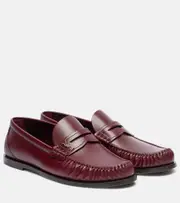 [Saint Laurent] Saint Laurent Laurent leather penny loafers AU 7 burgundy
