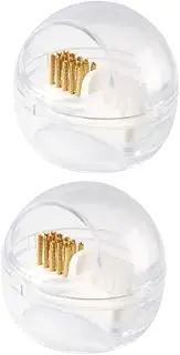 Housoutil 2 Sets Nail Drill Set Cleaning Brush Bits Drill Bit Brush Box Cleaning Tool for Salon Diy
