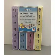 Apex 7 Day MediPlanner Pill Organizer 4 Times Per Day Medication Planning
