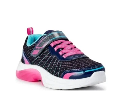 Athletic Works Girls Light Up Hook and Loop closure Sneakers