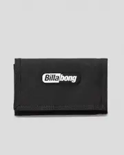 [Billabong] Billabong Men's Atom Trifold Wallet in Black One Size Black