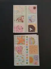 Creative Memories ~ Block Stickers ~ 4" x 5" ~ Summer Spring Squares - Lot of 4