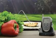Sharper Image Digital Wireless Remote BBQ & Kitchen Thermometer Receiver 203678