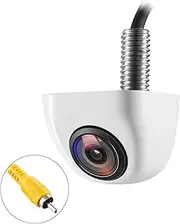 NATIKA Backup/Front View Camera,IP69K Waterproof Great Night Vision HD and Super Wide Angle Metal OEM Style Reverse Rear View Backup Camera for Cars Pickup Trucks SUVs RVs Vans (White)