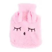 Winter Hot Water Bottle PVC Plush Shoulder Hand Warmer Heat Pack Reusable7777