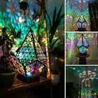 3D Colorful Bohemian LED Night Light Polar Star Starry Sky Floor Projection Lamp
