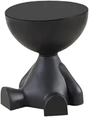 STARTIST Small End Table Bedside Cabinet Cute Modern Household Ornament Coffee Table Flat Head for Living Room Balcony Office Bathroom, Black