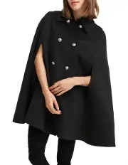 [Belle & Bloom] On My Mind Wool Blend Cape
