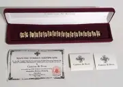 Camrose & Kross Jackie Kennedy JBK Gold Scalloped Crystal Bracelet 7-1/2" ☆ New