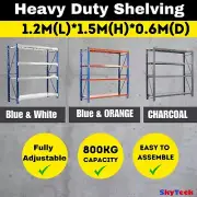 1.2M*1.5M Storage Shelves Garage Warehouse Rack Shelving Steel 800KG p1