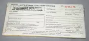 lot of JP Morgan EFS Offline Food Stamp Voucher forms sealed pack