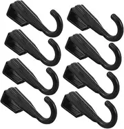 UTHCLO Door Coat Racker 8pcs Plastic Hooks for Microwave Versatile Hanging Rack for Kitchen Bathroom Bedroom