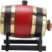 1.5 Liters Mini Hammer Barrel Handcrafted American Oak Aging Barrel Wine Keg, Brewing Accessories, Wine Barrel, Age Your Own Whiskey, Beer