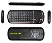 Mini rechargable Keyboard linux android windows with laser pointer & backlight